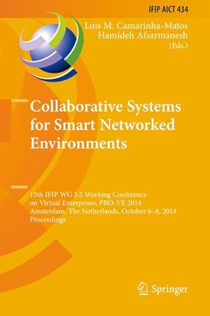 Image du vendeur pour Collaborative Systems for Smart Networked Environments mis en vente par BuchWeltWeit Ludwig Meier e.K.