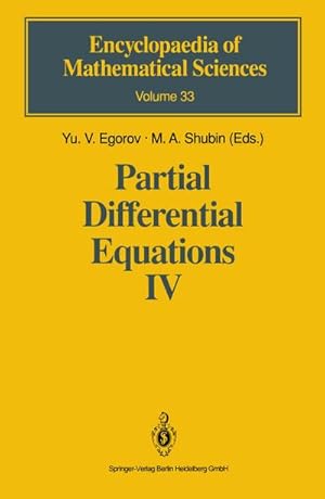 Immagine del venditore per Partial Differential Equations IV venduto da BuchWeltWeit Ludwig Meier e.K.