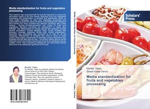 Seller image for Media standardization for fruits and vegetables processing for sale by BuchWeltWeit Ludwig Meier e.K.