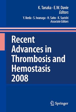 Seller image for Recent Advances in Thrombosis and Hemostasis for sale by BuchWeltWeit Ludwig Meier e.K.