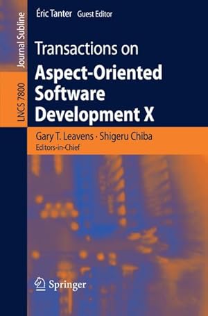 Seller image for Transactions on Aspect-Oriented Software Development X for sale by BuchWeltWeit Ludwig Meier e.K.