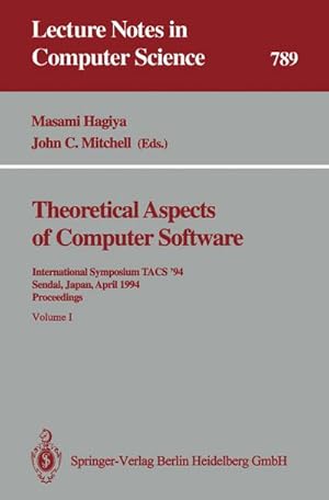 Bild des Verkufers fr Theoretical Aspects of Computer Software zum Verkauf von BuchWeltWeit Ludwig Meier e.K.