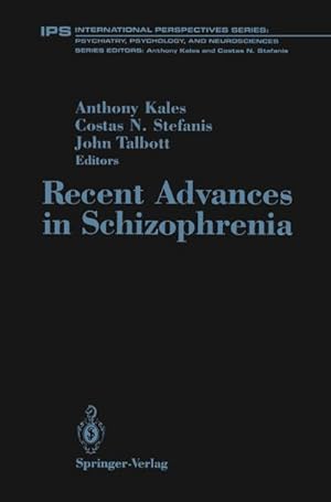 Image du vendeur pour Recent Advances in Schizophrenia mis en vente par BuchWeltWeit Ludwig Meier e.K.