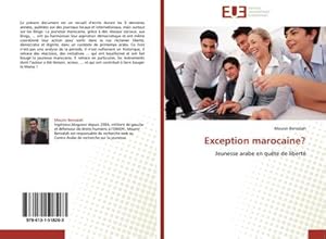 Imagen del vendedor de Exception marocaine? a la venta por BuchWeltWeit Ludwig Meier e.K.