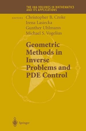 Seller image for Geometric Methods in Inverse Problems and PDE Control for sale by BuchWeltWeit Ludwig Meier e.K.