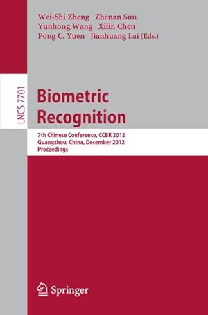 Seller image for Biometric Recognition for sale by BuchWeltWeit Ludwig Meier e.K.