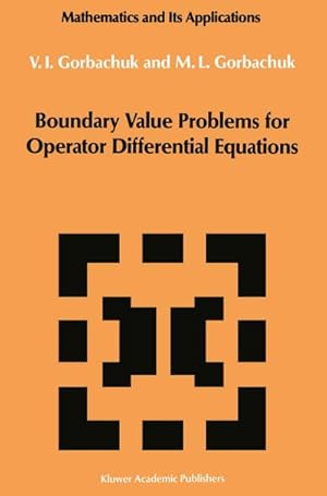 Seller image for Boundary Value Problems for Operator Differential Equations for sale by BuchWeltWeit Ludwig Meier e.K.