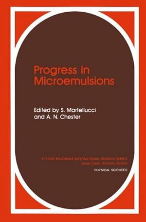 Imagen del vendedor de Progress in Microemulsions a la venta por BuchWeltWeit Ludwig Meier e.K.