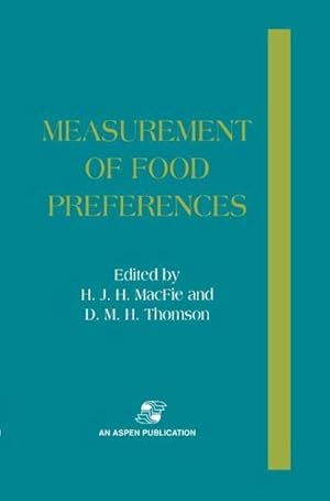 Immagine del venditore per Measurement of Food Preferences venduto da BuchWeltWeit Ludwig Meier e.K.