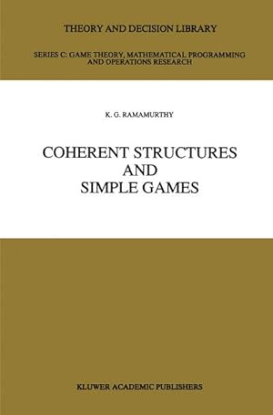 Immagine del venditore per Coherent Structures and Simple Games venduto da BuchWeltWeit Ludwig Meier e.K.