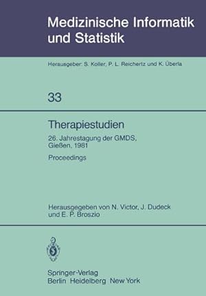 Seller image for Therapiestudien for sale by BuchWeltWeit Ludwig Meier e.K.