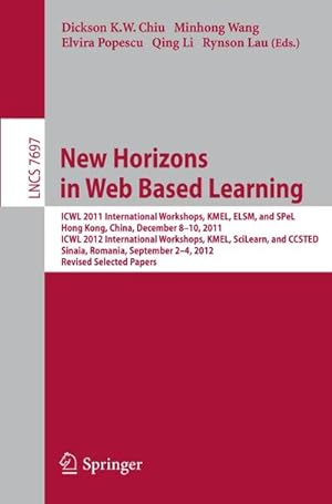 Bild des Verkufers fr New Horizons in Web Based Learning zum Verkauf von BuchWeltWeit Ludwig Meier e.K.