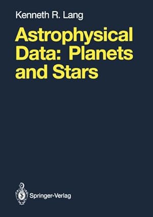 Bild des Verkufers fr Astrophysical Data zum Verkauf von BuchWeltWeit Ludwig Meier e.K.