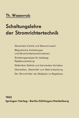 Seller image for Schaltungslehre der Stromrichtertechnik for sale by BuchWeltWeit Ludwig Meier e.K.