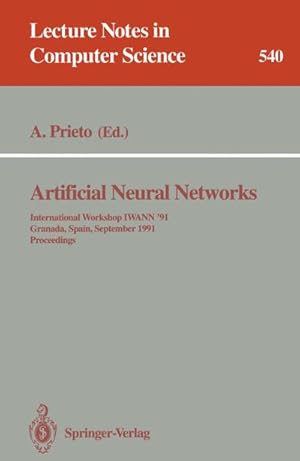 Immagine del venditore per Artificial Neural Networks venduto da BuchWeltWeit Ludwig Meier e.K.