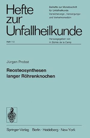 Immagine del venditore per Reosteosynthesen langer Rhrenknochen venduto da BuchWeltWeit Ludwig Meier e.K.