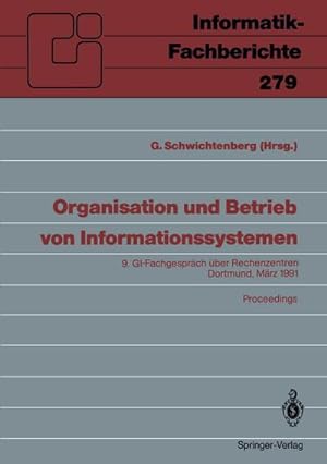 Seller image for Organisation und Betrieb von Informationssystemen for sale by BuchWeltWeit Ludwig Meier e.K.