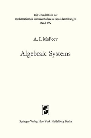 Seller image for Algebraic Systems for sale by BuchWeltWeit Ludwig Meier e.K.