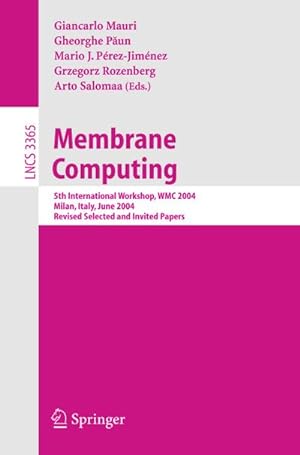 Seller image for Membrane Computing for sale by BuchWeltWeit Ludwig Meier e.K.