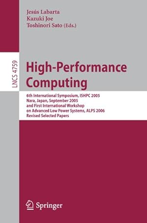 Immagine del venditore per High-Performance Computing venduto da BuchWeltWeit Ludwig Meier e.K.