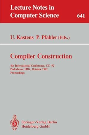 Seller image for Compiler Construction for sale by BuchWeltWeit Ludwig Meier e.K.