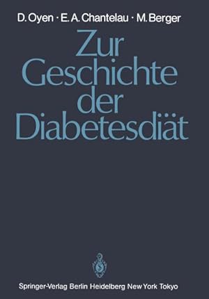 Image du vendeur pour Zur Geschichte der Diabetesdit mis en vente par BuchWeltWeit Ludwig Meier e.K.