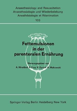 Imagen del vendedor de Fettemulsionen in der parenteralen Ernhrung a la venta por BuchWeltWeit Ludwig Meier e.K.