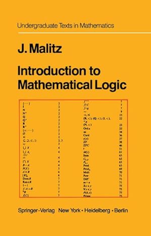 Image du vendeur pour Introduction to Mathematical Logic mis en vente par BuchWeltWeit Ludwig Meier e.K.