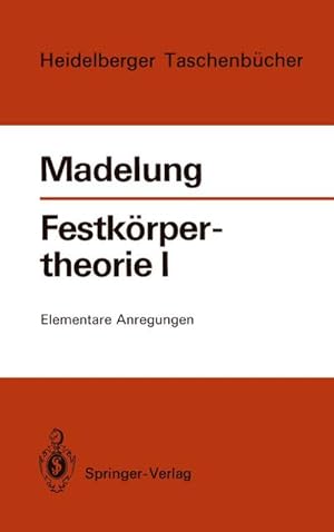 Image du vendeur pour Festkrpertheorie I mis en vente par BuchWeltWeit Ludwig Meier e.K.