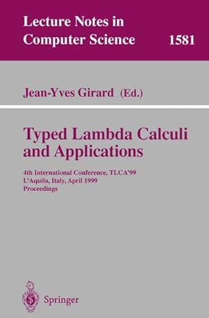 Immagine del venditore per Typed Lambda Calculi and Applications venduto da BuchWeltWeit Ludwig Meier e.K.