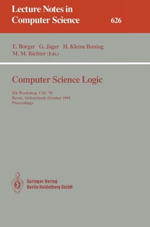 Imagen del vendedor de Computer Science Logic a la venta por BuchWeltWeit Ludwig Meier e.K.