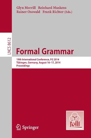 Seller image for Formal Grammar for sale by BuchWeltWeit Ludwig Meier e.K.