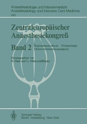 Seller image for Zentraleuropischer Anaesthesiekongre for sale by BuchWeltWeit Ludwig Meier e.K.