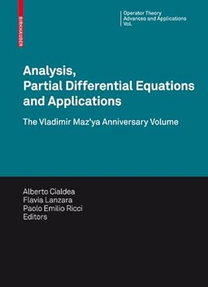 Seller image for Analysis, Partial Differential Equations and Applications for sale by BuchWeltWeit Ludwig Meier e.K.