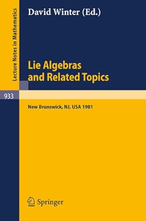 Seller image for Lie Algebras and Related Topics for sale by BuchWeltWeit Ludwig Meier e.K.