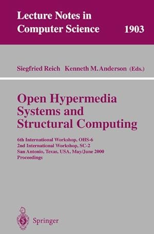 Seller image for Open Hypermedia Systems and Structural Computing for sale by BuchWeltWeit Ludwig Meier e.K.