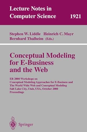 Imagen del vendedor de Conceptual Modeling for E-Business and the Web a la venta por BuchWeltWeit Ludwig Meier e.K.