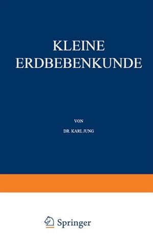 Bild des Verkufers fr Kleine Erdbebenkunde zum Verkauf von BuchWeltWeit Ludwig Meier e.K.