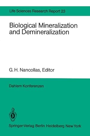 Seller image for Biological Mineralization and Demineralization for sale by BuchWeltWeit Ludwig Meier e.K.