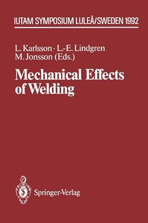 Immagine del venditore per Mechanical Effects of Welding venduto da BuchWeltWeit Ludwig Meier e.K.