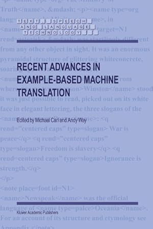 Image du vendeur pour Recent Advances in Example-Based Machine Translation mis en vente par BuchWeltWeit Ludwig Meier e.K.