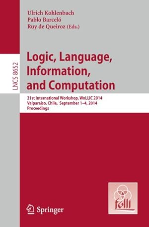 Seller image for Logic, Language, Information, and Computation for sale by BuchWeltWeit Ludwig Meier e.K.