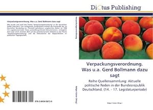 Imagen del vendedor de Verpackungsverordnung. Was u.a. Gerd Bollmann dazu sagt a la venta por BuchWeltWeit Ludwig Meier e.K.