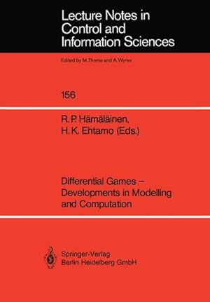 Imagen del vendedor de Differential Games  Developments in Modelling and Computation a la venta por BuchWeltWeit Ludwig Meier e.K.