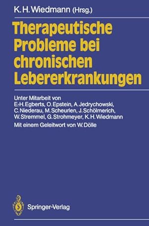 Imagen del vendedor de Therapeutische Probleme bei chronischen Lebererkrankungen a la venta por BuchWeltWeit Ludwig Meier e.K.