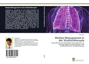 Seller image for Motion Management in der Strahlentherapie for sale by BuchWeltWeit Ludwig Meier e.K.
