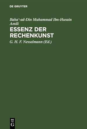 Imagen del vendedor de Essenz der Rechenkunst a la venta por BuchWeltWeit Ludwig Meier e.K.