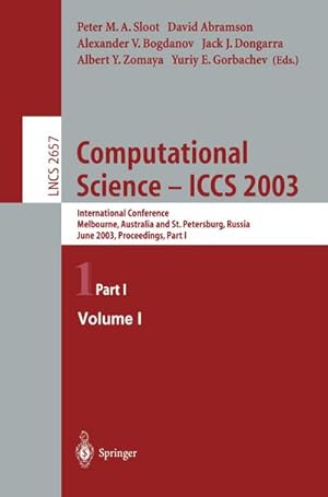 Seller image for Computational Science  ICCS 2003 for sale by BuchWeltWeit Ludwig Meier e.K.