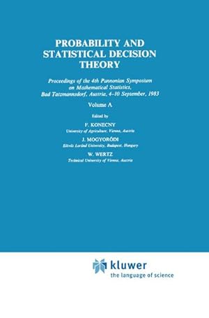 Seller image for Probability and Statistical Decision Theory for sale by BuchWeltWeit Ludwig Meier e.K.
