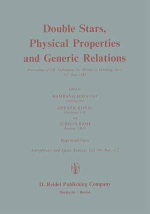 Seller image for Double Stars, Physical Properties and Generic Relations for sale by BuchWeltWeit Ludwig Meier e.K.